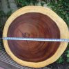bàn tròn gỗ me tây nguyên tấm 60cm